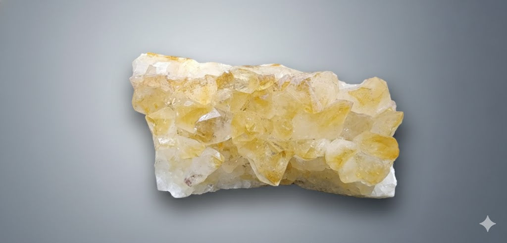 Natural Citrine Cluster – 270 Grams | Genuine Citrine Gemstone