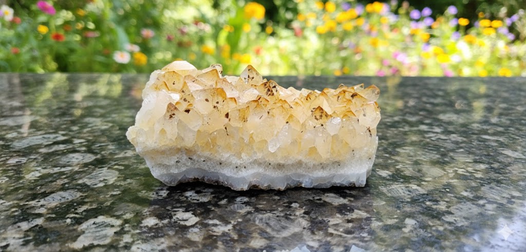 Natural Citrine Cluster – 366 Grams | Genuine Citrine Gemstone