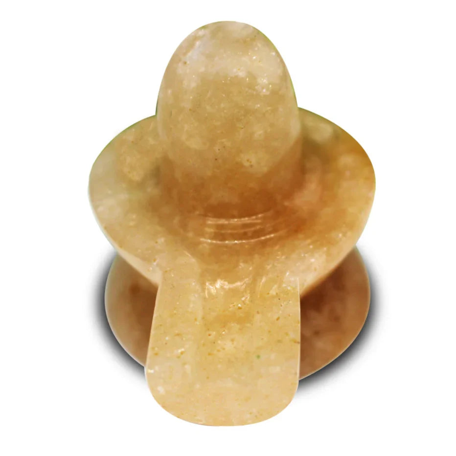 Yellow Aventurine Shivling for Wealth, Wisdom & Lord Shiva Blessings